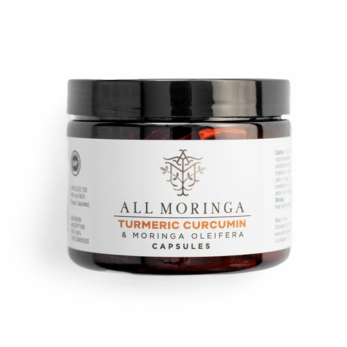 Premium Organic Turmeric Curcumin & Moringa Oleifera In Vegan Capsules