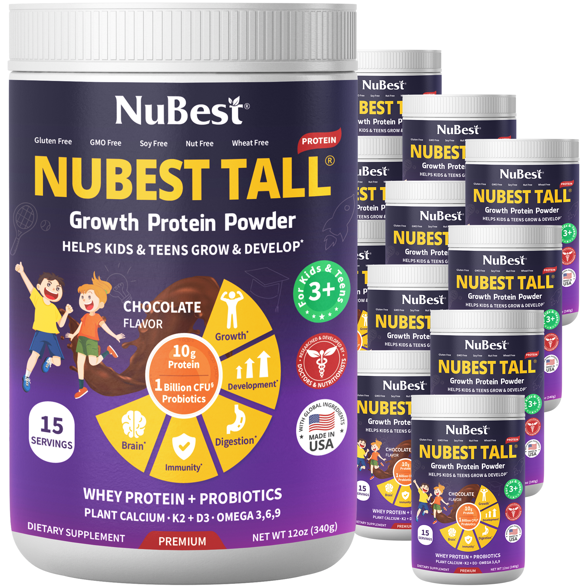 NuBest Tall Protein for Growth and Development, Kids and Teens 3+,