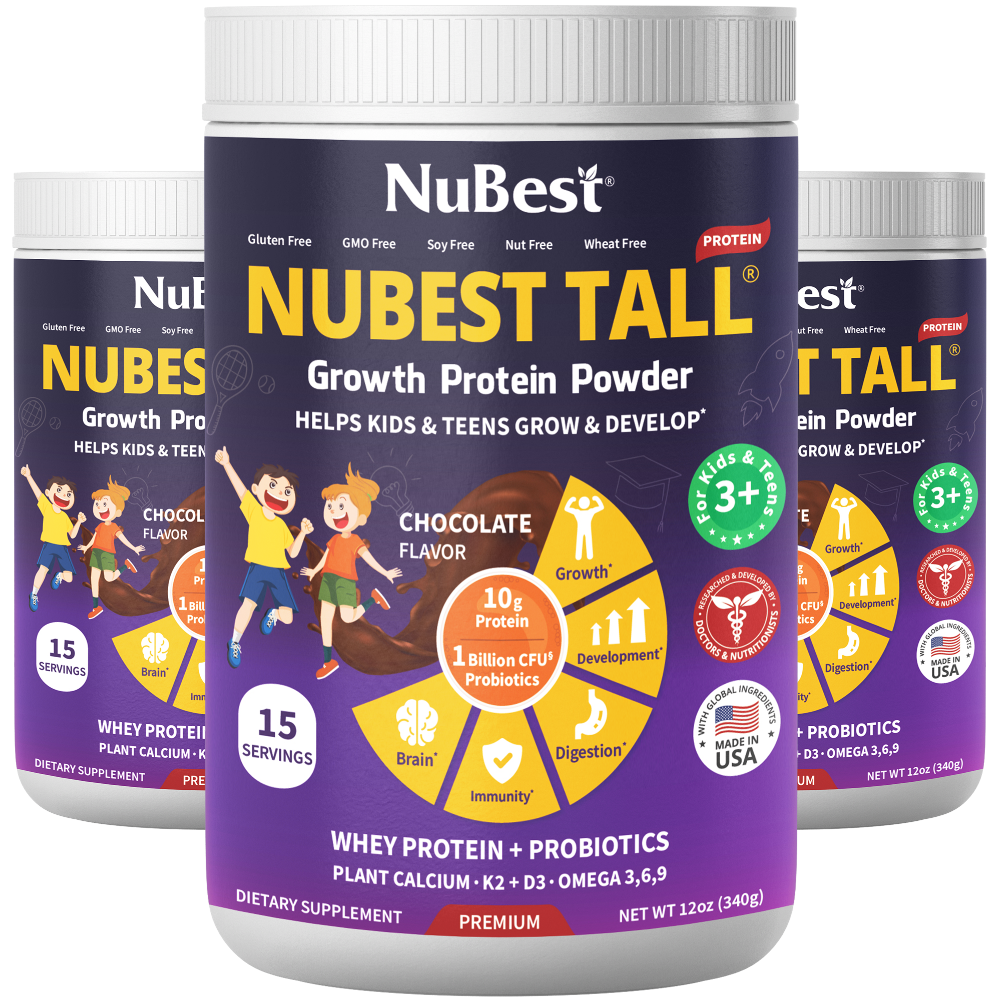 NuBest Tall Protein for Growth and Development, Kids and Teens 3+,