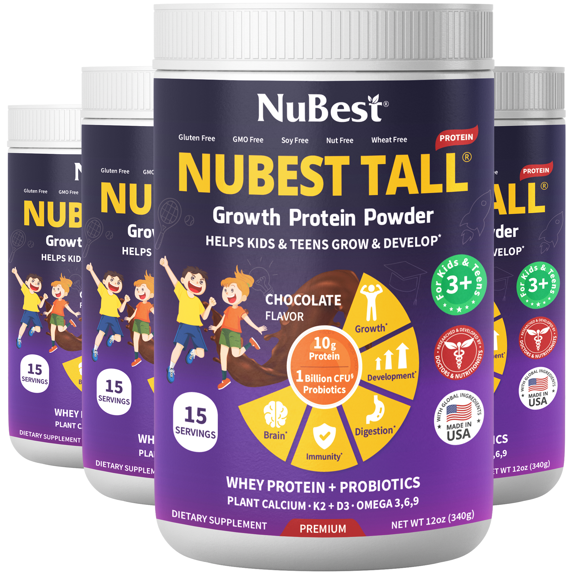 NuBest Tall Protein for Growth and Development, Kids and Teens 3+,