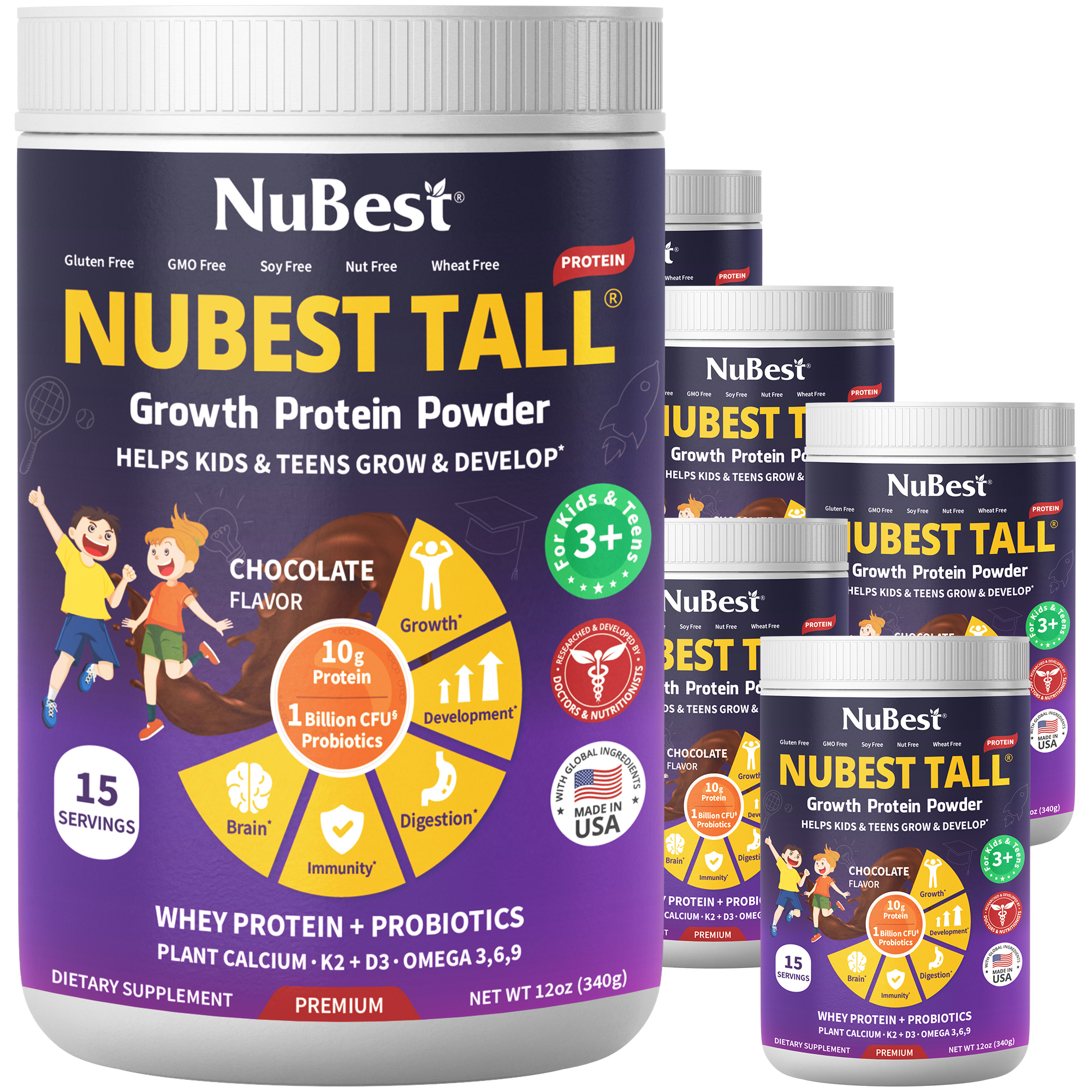 NuBest Tall Protein for Growth and Development, Kids and Teens 3+,