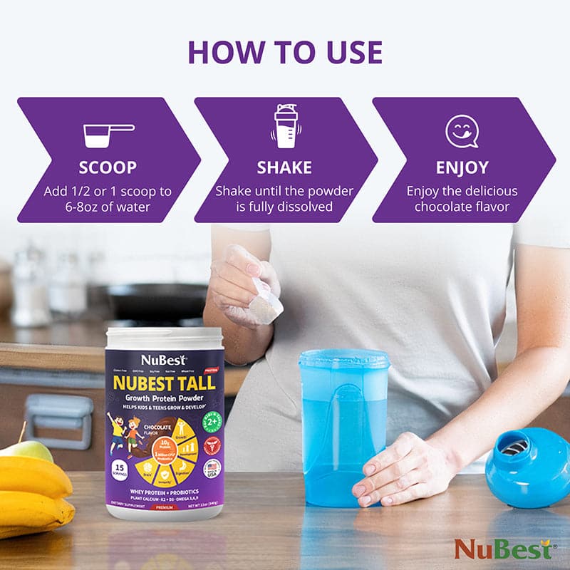 NuBest Tall Protein for Growth and Development, Kids and Teens 3+,