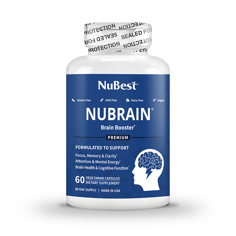 NuBrain – Advanced Brain Support for Focus & Clarity, 60 Vegan