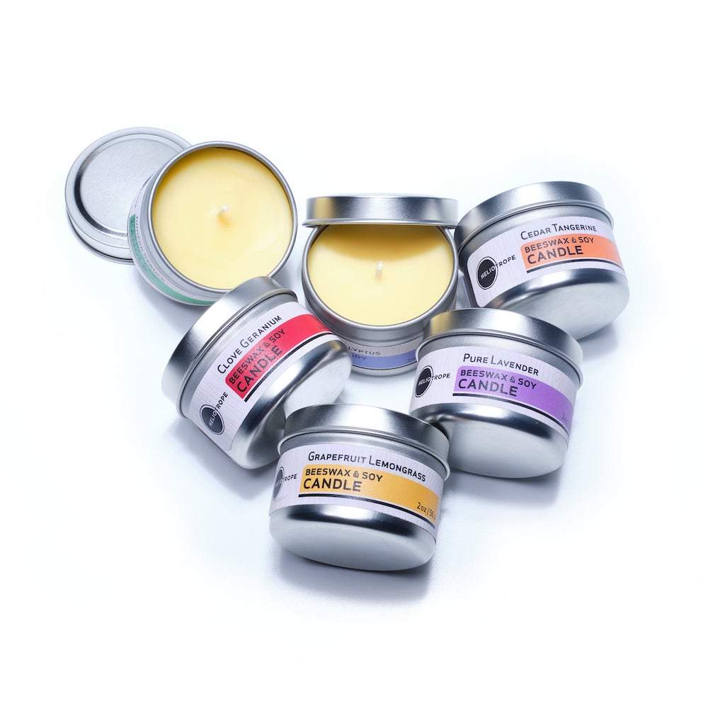Beeswax &amp; Soy Travel Candles