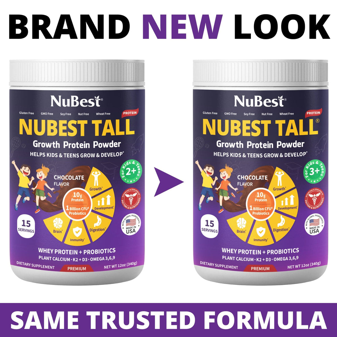 NuBest Tall Protein for Growth and Development, Kids and Teens 3+,