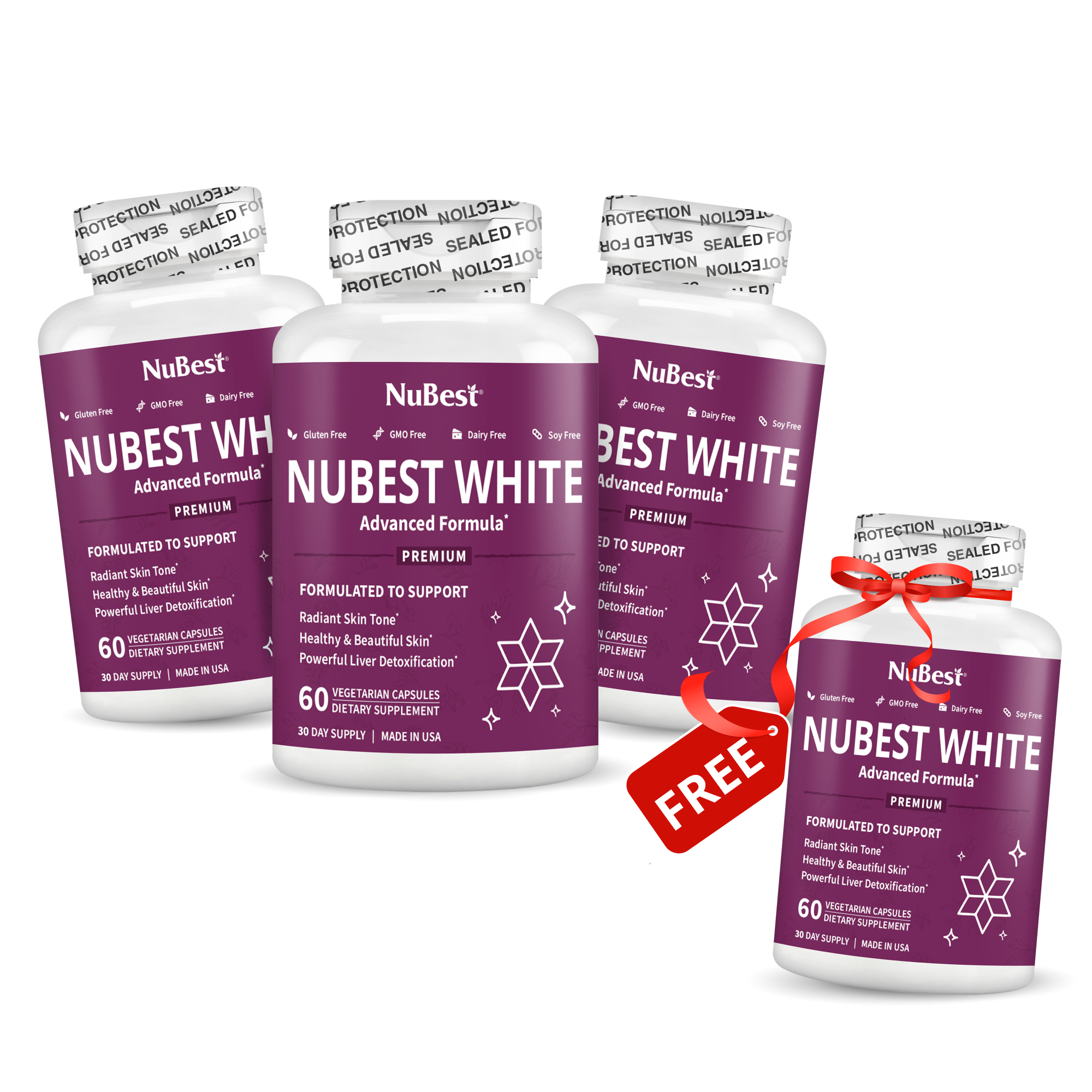 NuBest White, Skin Brightening Formula, 60 Vegan Capsules