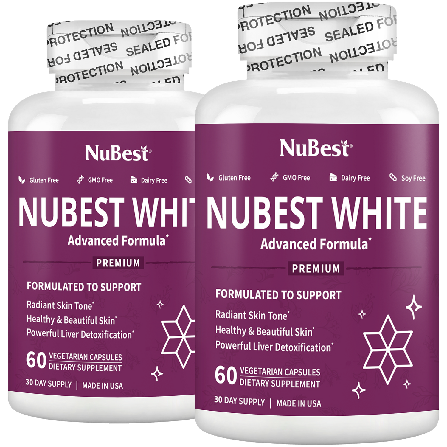 NuBest White, Skin Brightening Formula, 60 Vegan Capsules