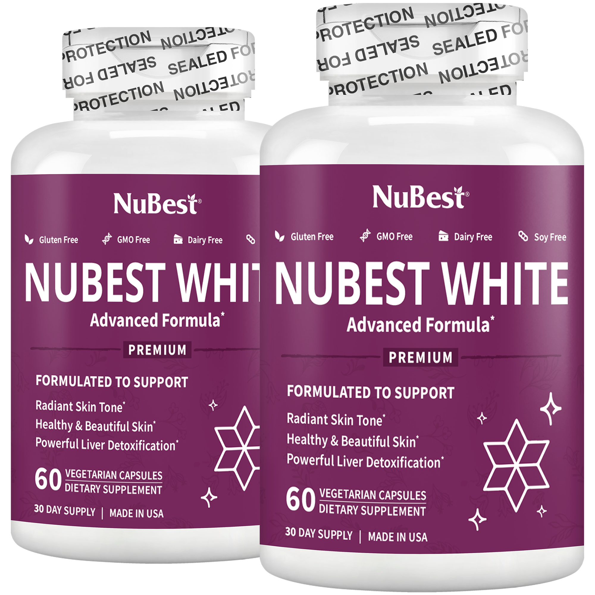 NuBest White, Skin Brightening Formula, 60 Vegan Capsules