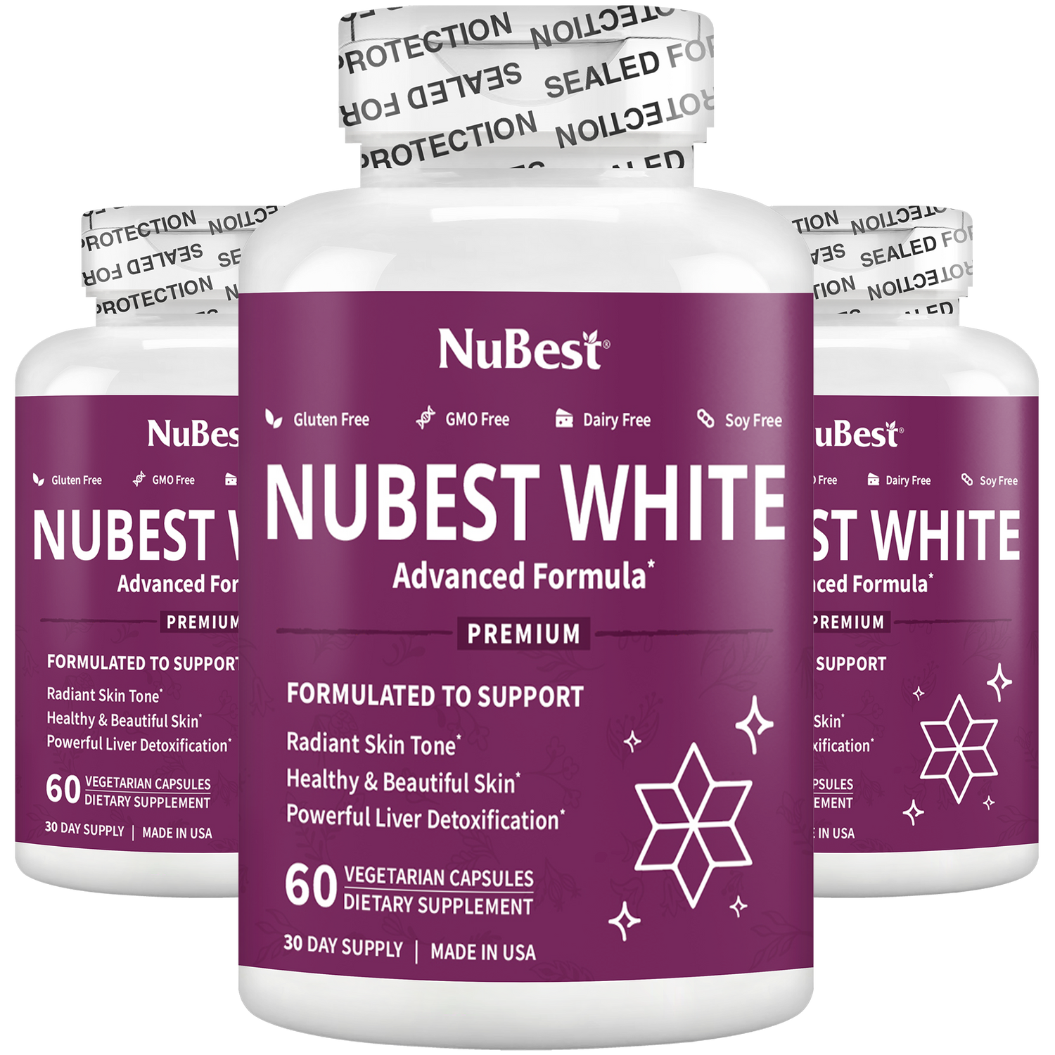NuBest White, Skin Brightening Formula, 60 Vegan Capsules