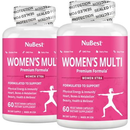 NuBest Women’s Multi - Women’s Vitality &amp; Well-Being, 60 Vegan