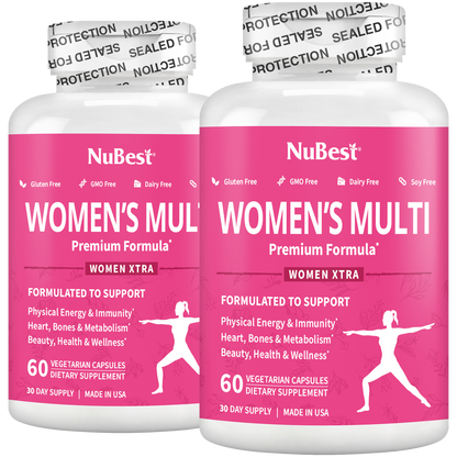 NuBest Women’s Multi - Women’s Vitality &amp; Well-Being, 60 Vegan