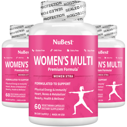 NuBest Women’s Multi - Women’s Vitality &amp; Well-Being, 60 Vegan