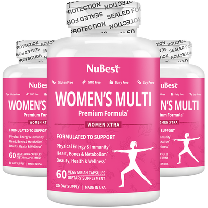 NuBest Women’s Multi - Women’s Vitality &amp; Well-Being, 60 Vegan